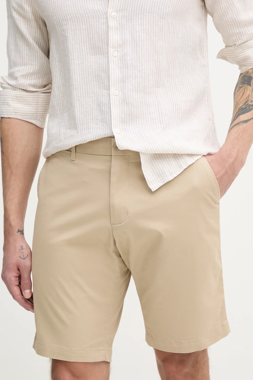 Tommy Hilfiger szorty męskie kolor beżowy