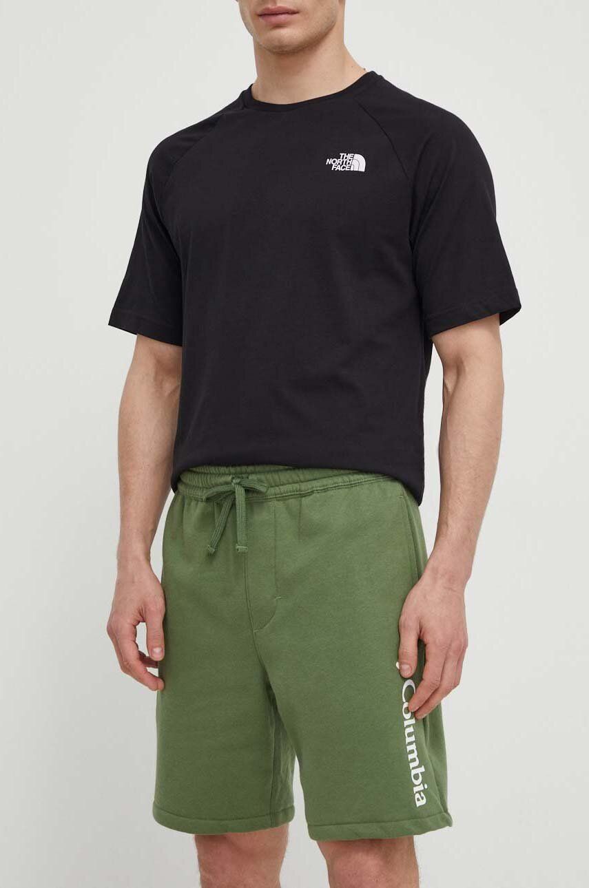 Columbia pantaloni scurți Trek bărbați, culoarea verde 1990991