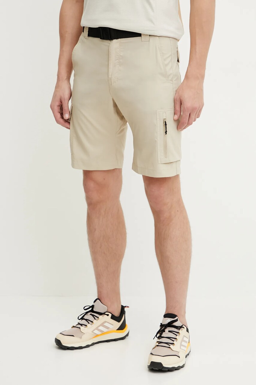 Columbia pantaloni scurti sport Silver Ridge Utility barbati, culoarea negru, 2030744