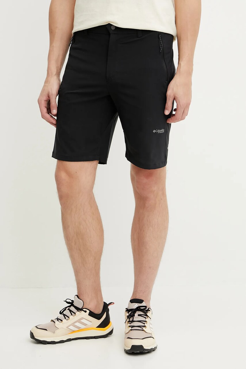Columbia pantaloni scurți outdoor Triple Canyon Short II culoarea negru, 2071973