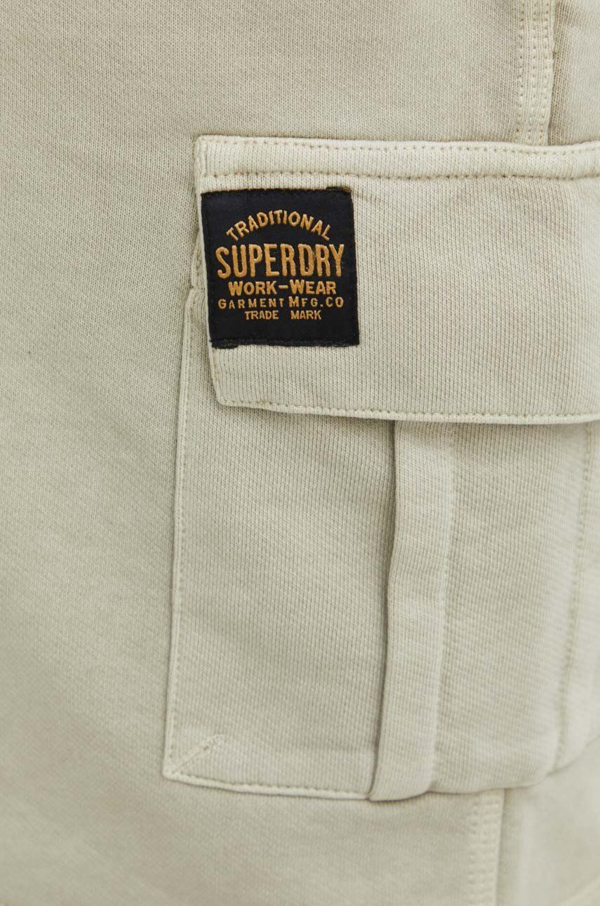 Pamučne Kratke Hlače Superdry Boja: Bež