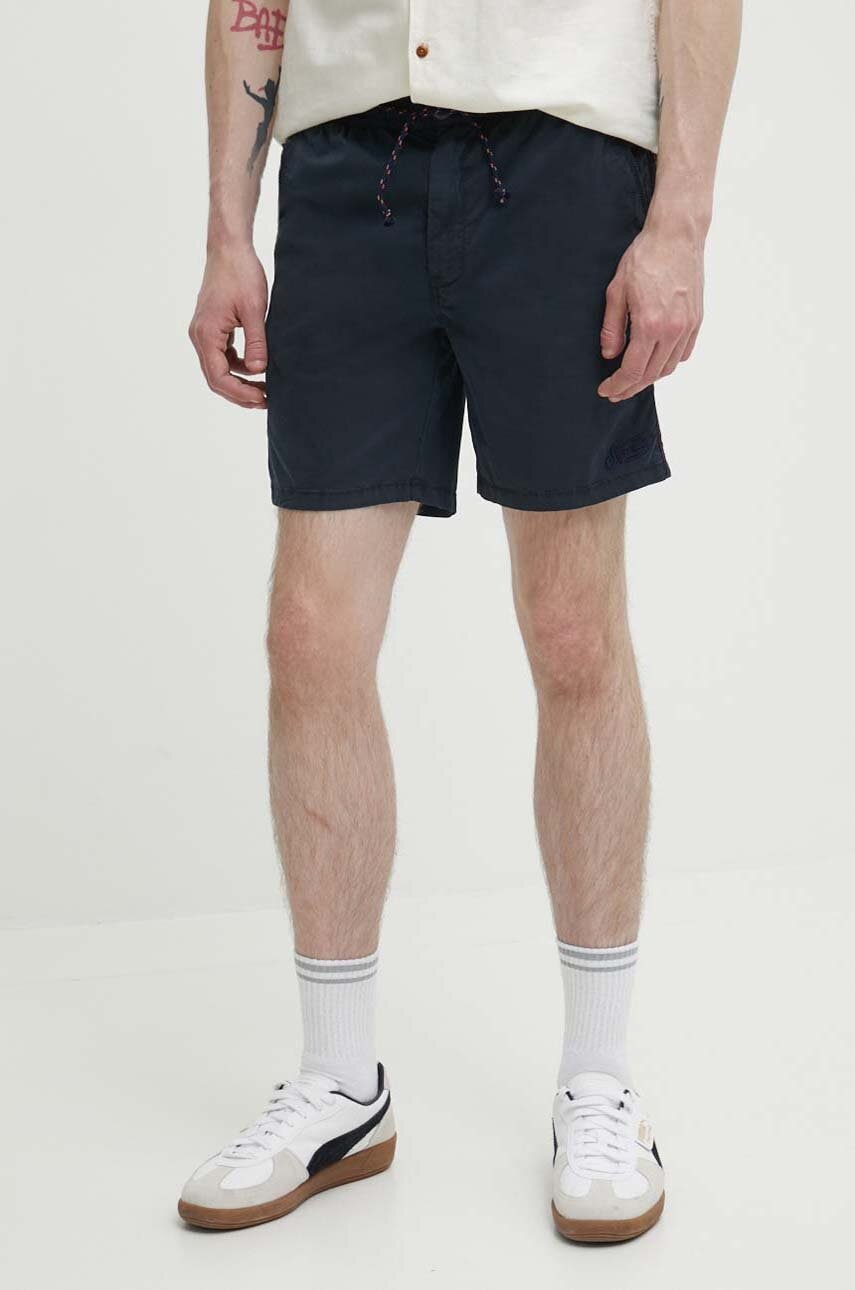Superdry pantaloni scurti barbati, culoarea albastru marin Superdry pantaloni scurti barbati, culoarea albastru marin