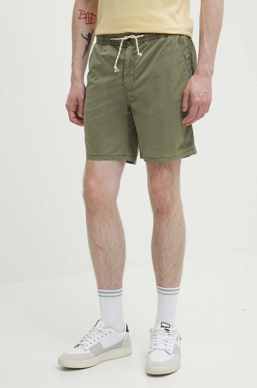 Superdry pantaloni scurti barbati, culoarea verde