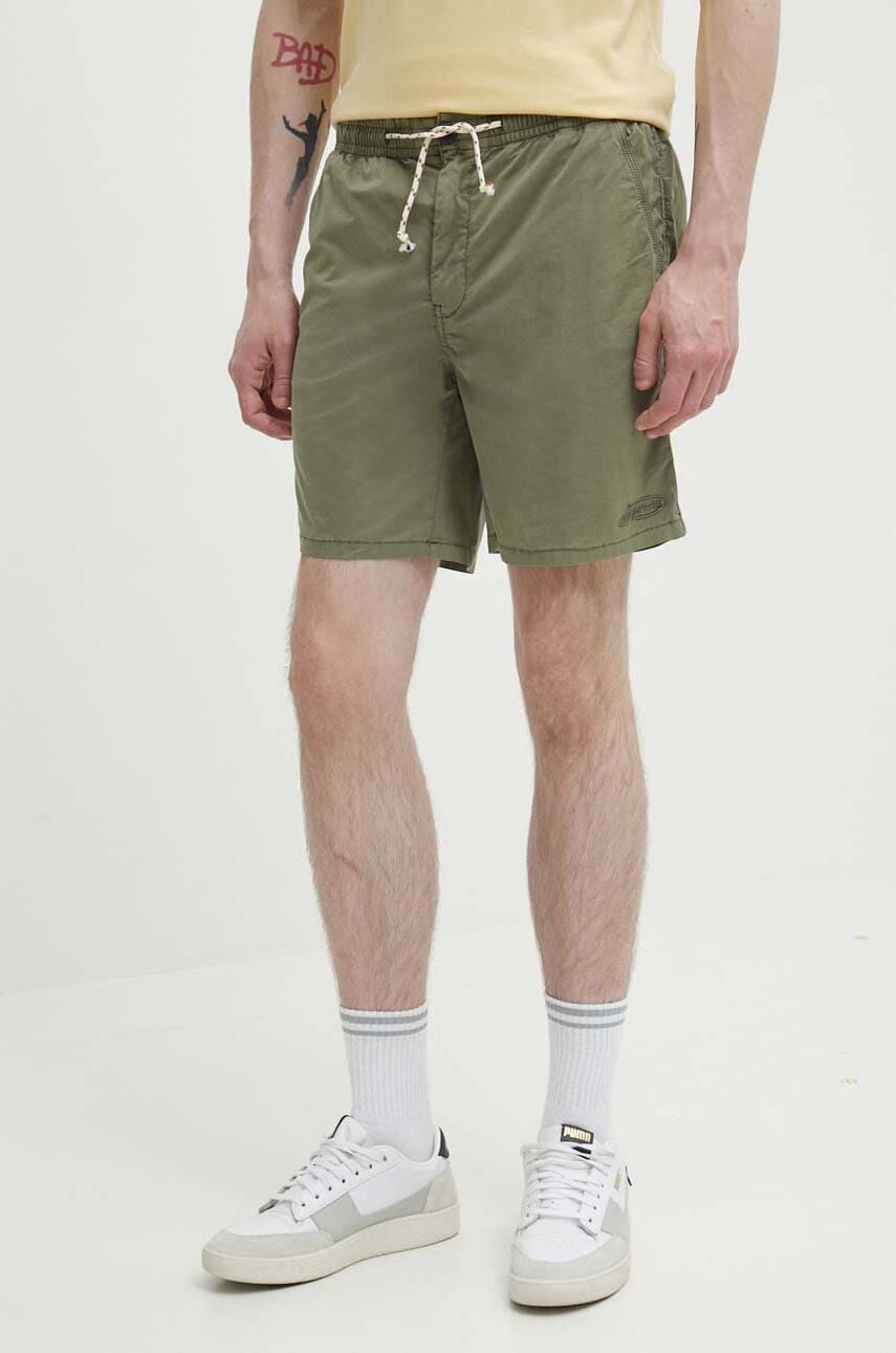 Superdry pantaloni scurti barbati, culoarea verde Superdry pantaloni scurti barbati, culoarea verde