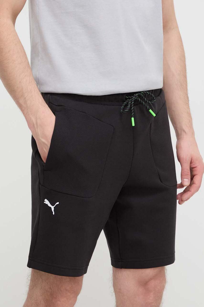 Puma pantaloni scurți bărbați, culoarea negru 623748