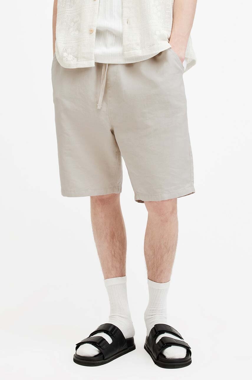Λινό σορτς AllSaints HANBURY φωτογραφία