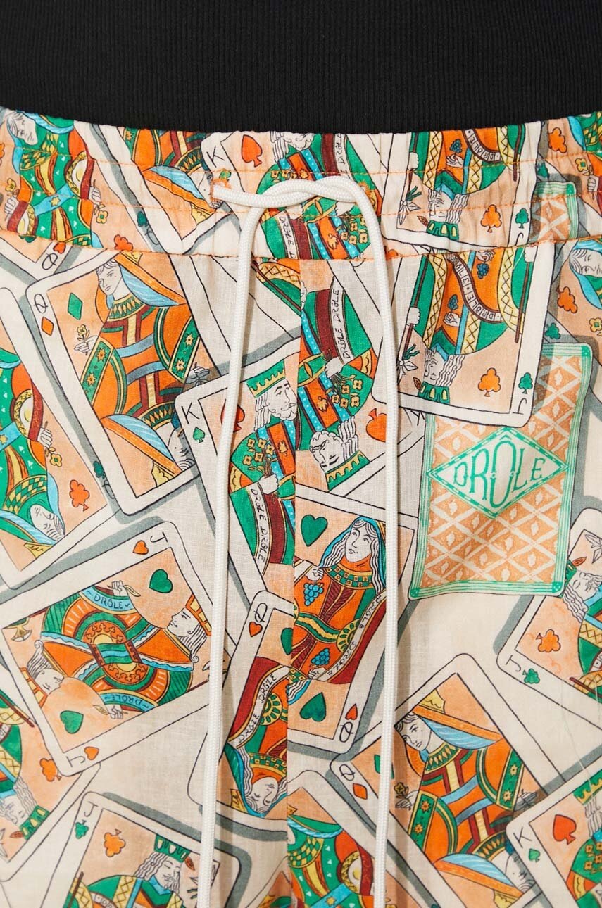 Σορτς από λινό Drôle de Monsieur Le Short Jeu de Cartes φωτογραφία
