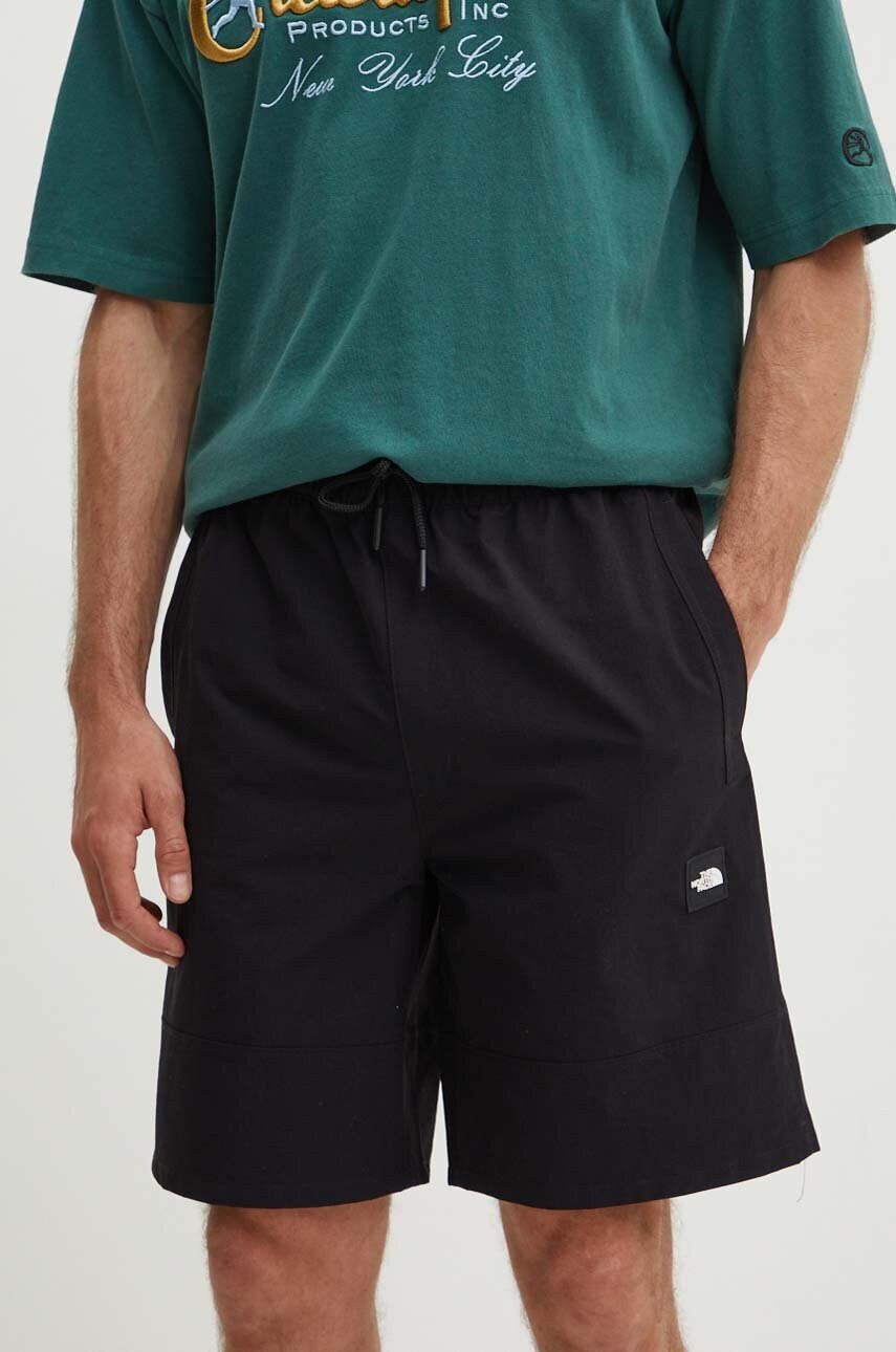 The North Face pantaloni scurti M Sakami Pull On Short barbati, culoarea negru, NF0A879NJK31