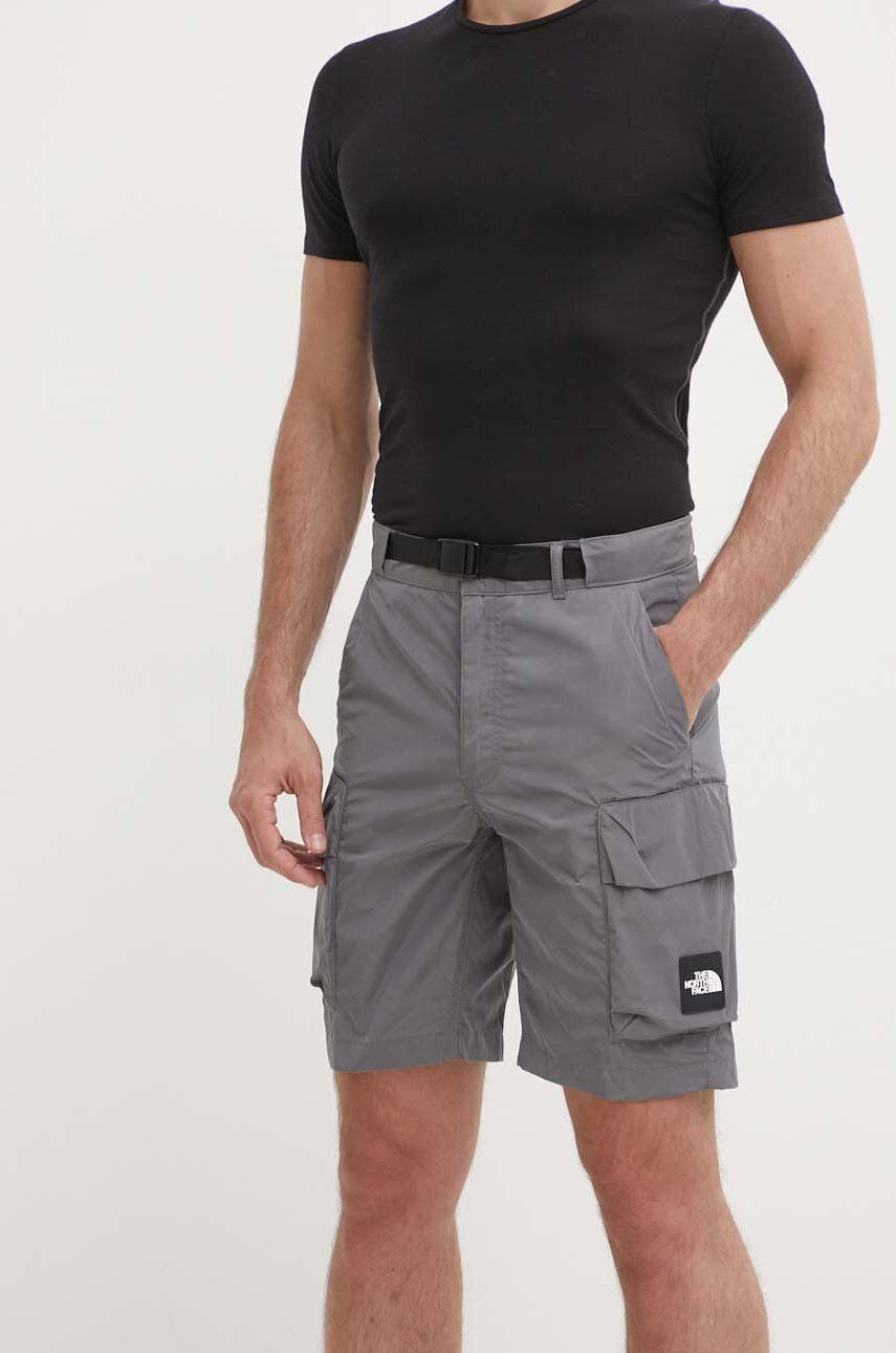 The North Face pantaloni scurți outdoor culoarea gri, NF0A879R0UZ1