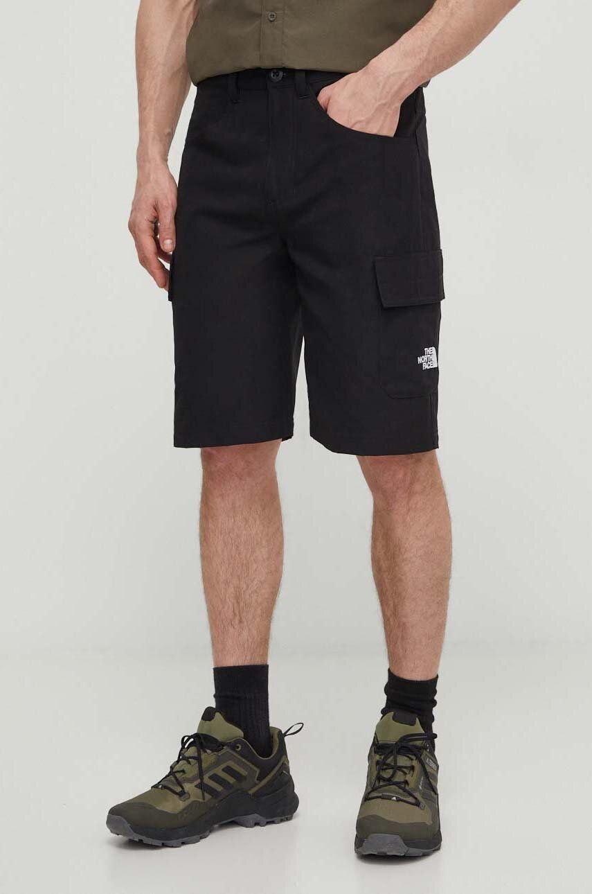 The North Face pantaloni scurti barbati, culoarea negru