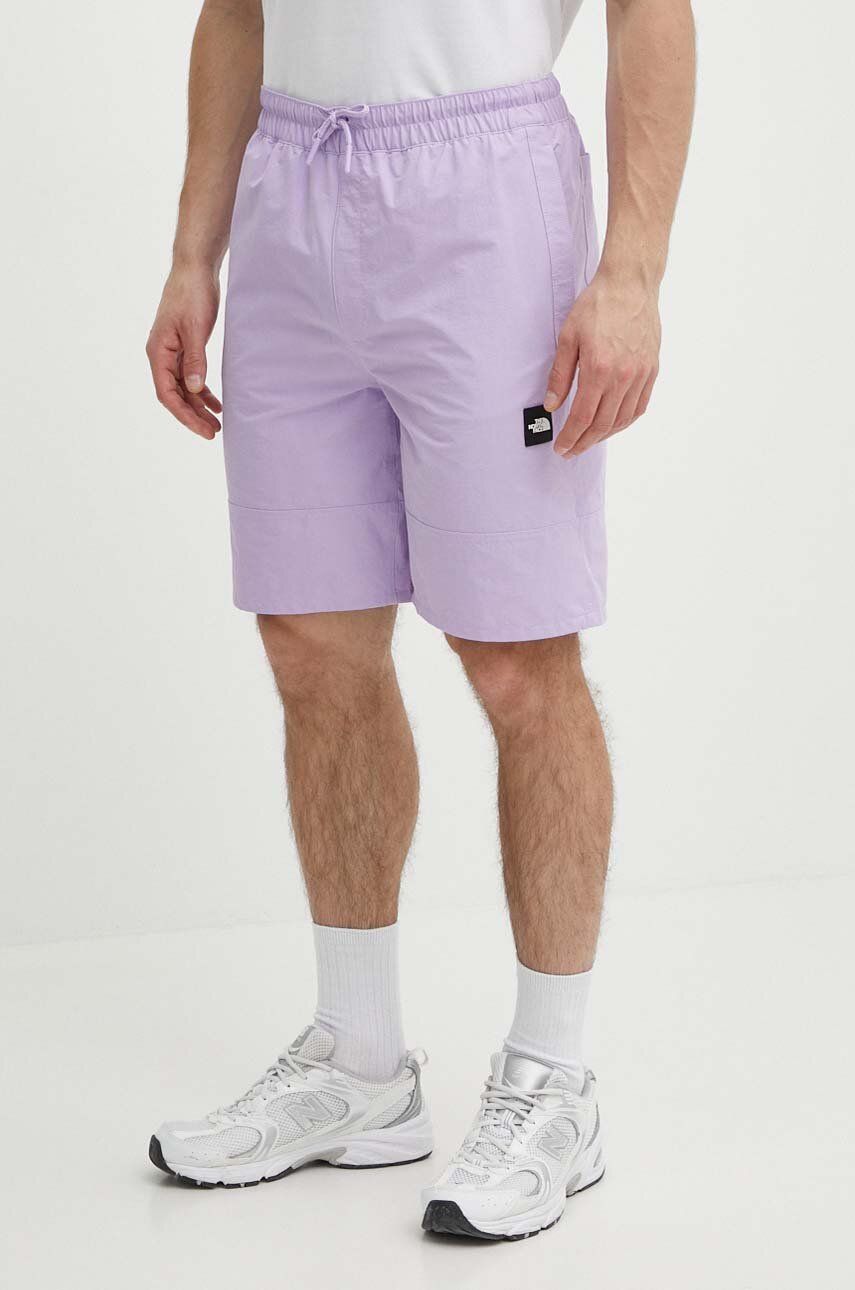 The North Face pantaloni scurti barbati, culoarea violet, NF0A879NQZI1