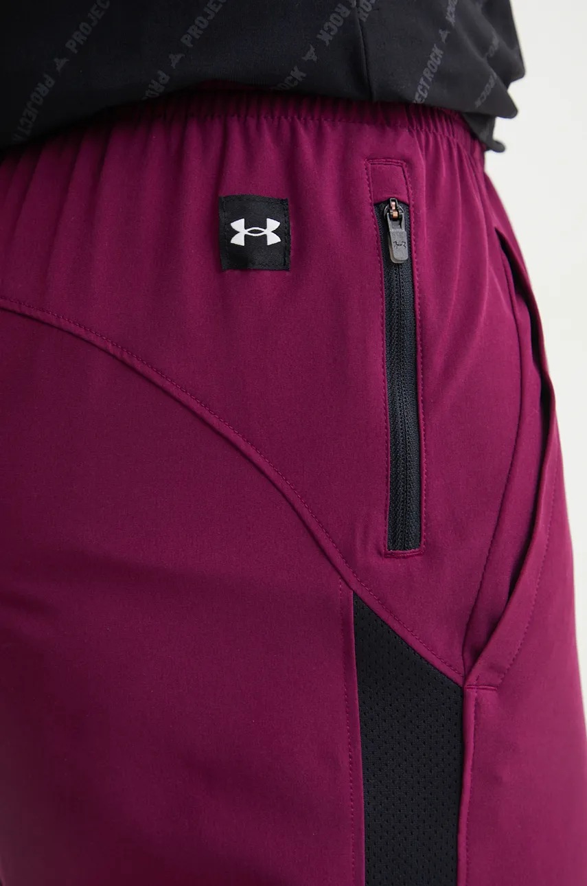 Шорти для тренувань Under Armour Project Rock колір фіолетовий 