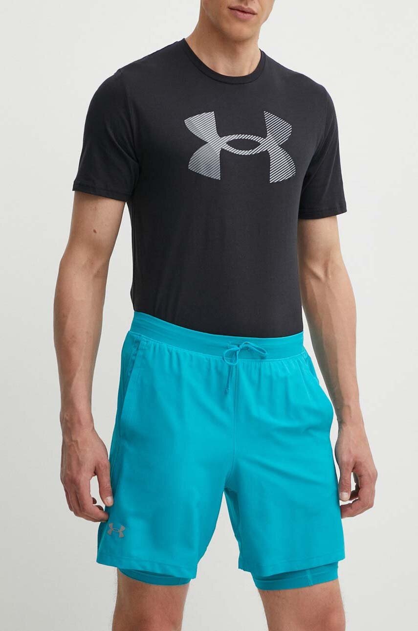 

Къс панталон за бягане Under Armour Launch в зелено, Тюркоазен