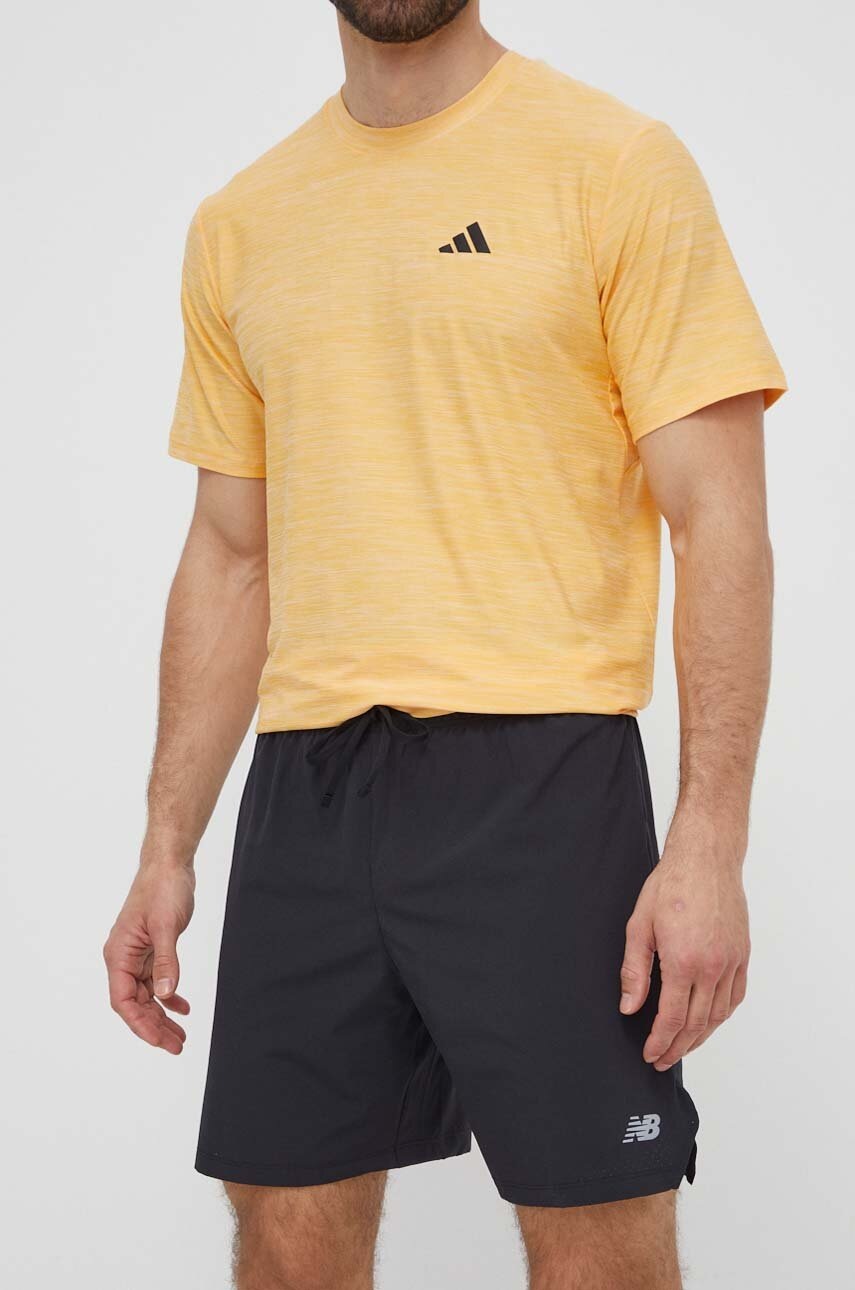 Σορτς προπόνησης New Balance χρώμα: μαύρο, MS41283BK φωτογραφία