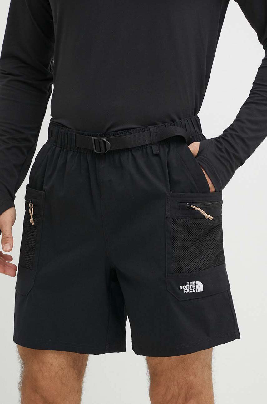 The North Face pantaloni scurți outdoor Class V Pathfinder culoarea negru, NF0A86QJJK31