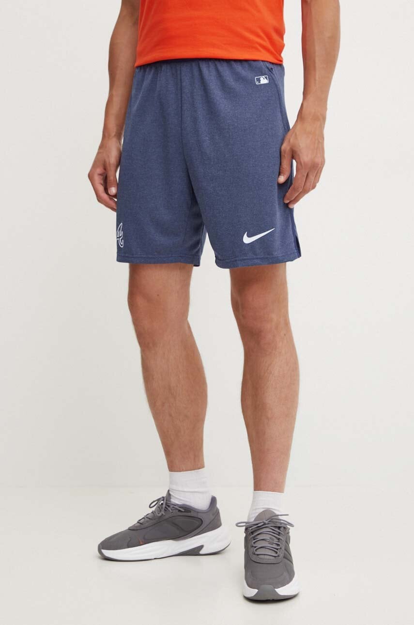Nike pantaloni scurti Atlanta Braves barbati, culoarea albastru marin Nike pantaloni scurti Atlanta Braves barbati, culoarea albastru marin