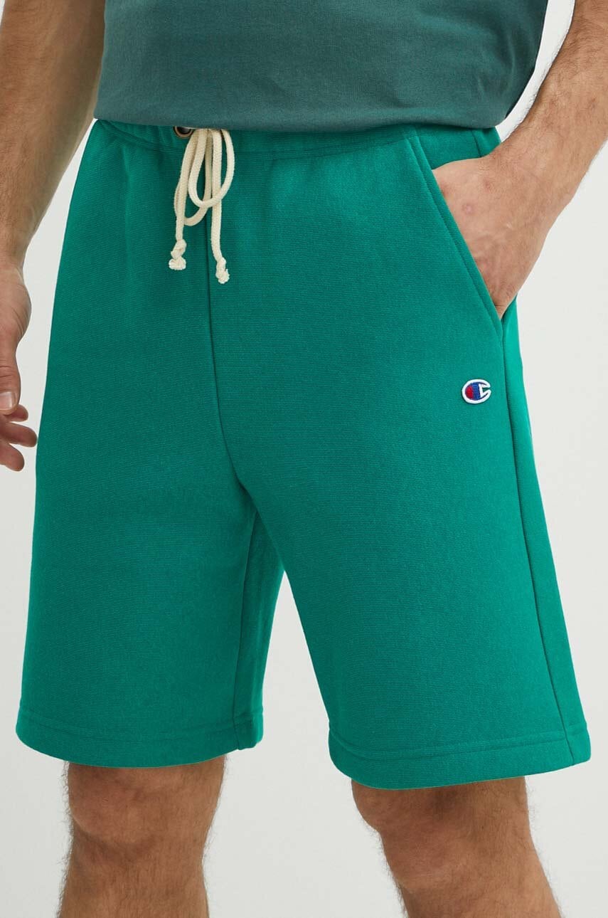 Champion pantaloni scurți barbati, culoarea verde, 219636 Champion pantaloni scurți barbati, culoarea verde, 219636