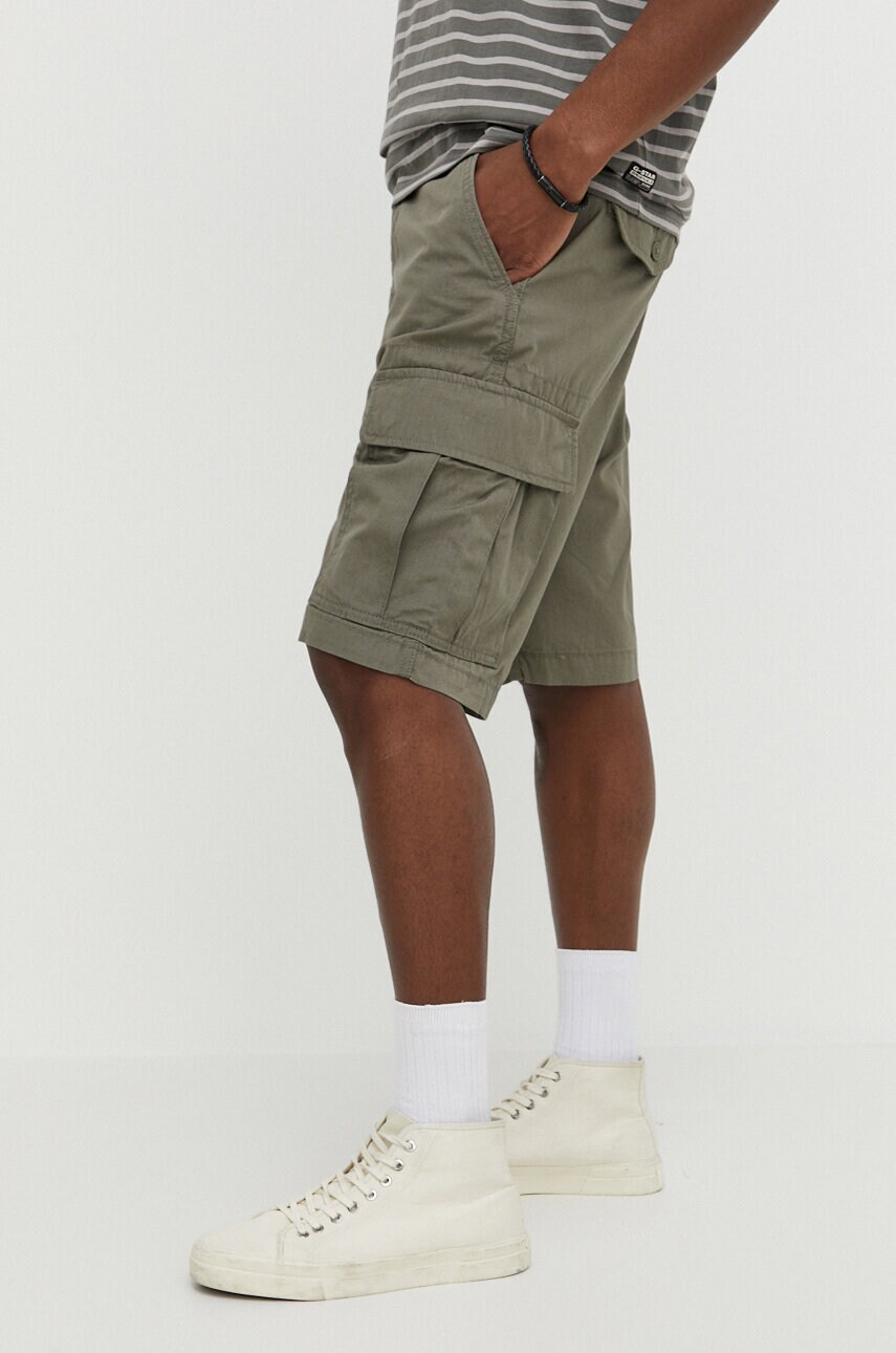Levi\'s pantaloni scurti din bumbac culoarea verde