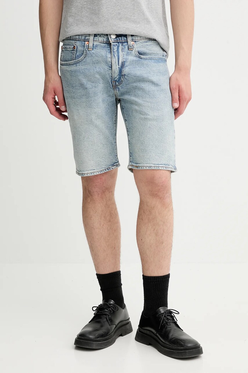 Levně Kraťasy Levi's pánské, modrá barva