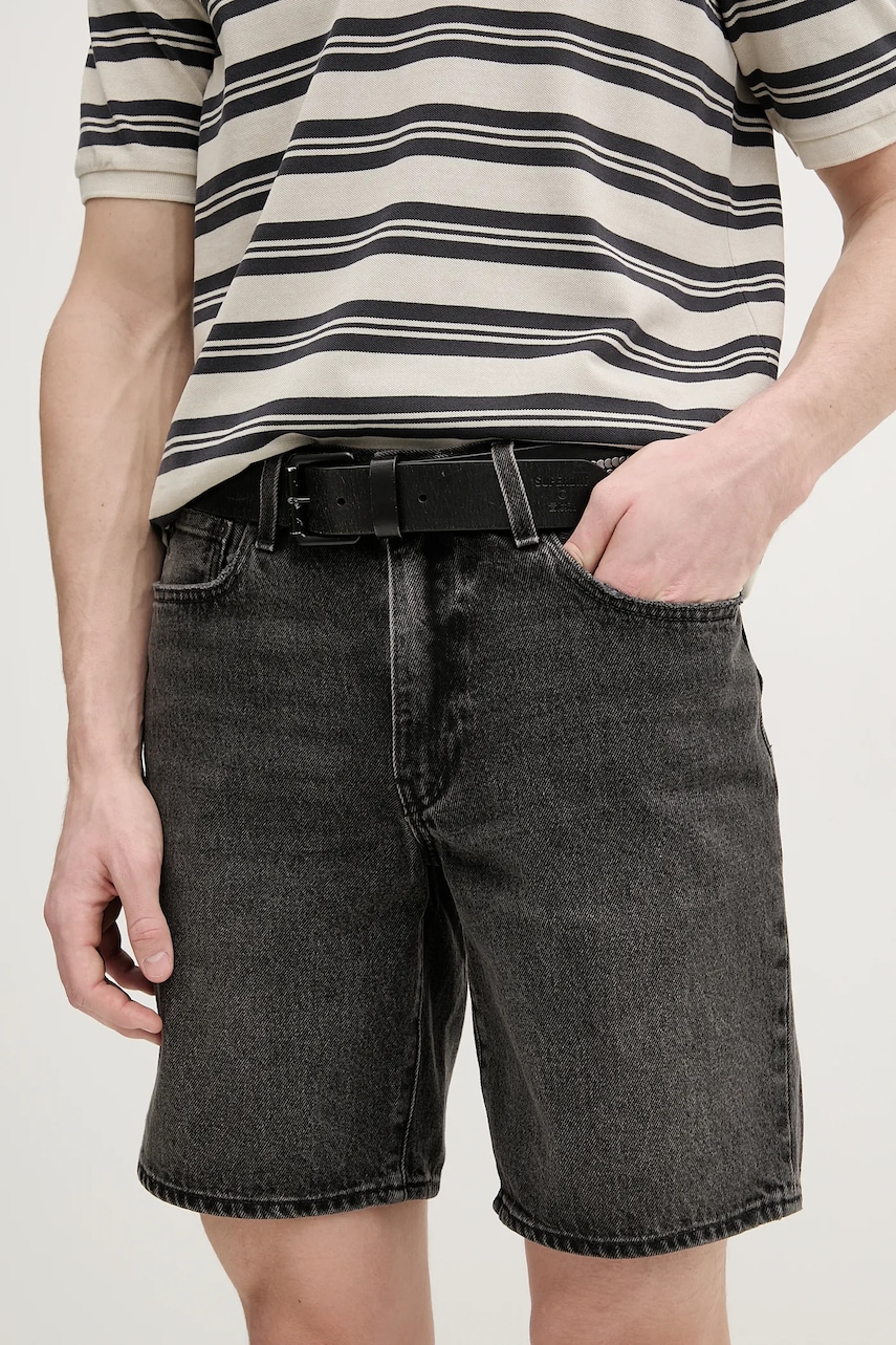 Levi\'s pantaloni scurți jeans culoarea gri, A8461 - 0 | YEO