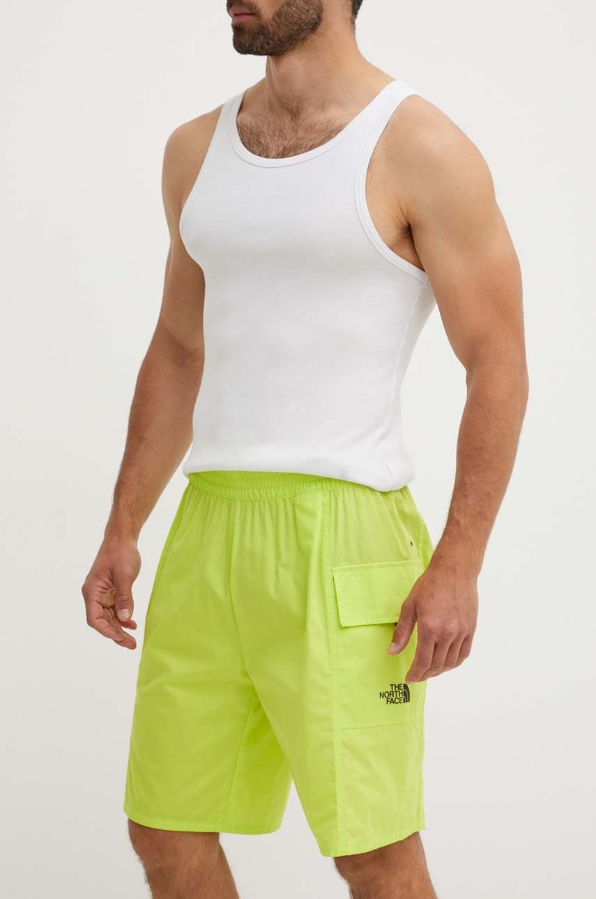 The North Face pantaloni scurti din bumbac culoarea verde, NF0A879BRIQ1 The North Face pantaloni scurti din bumbac culoarea verde, NF0A879BRIQ1