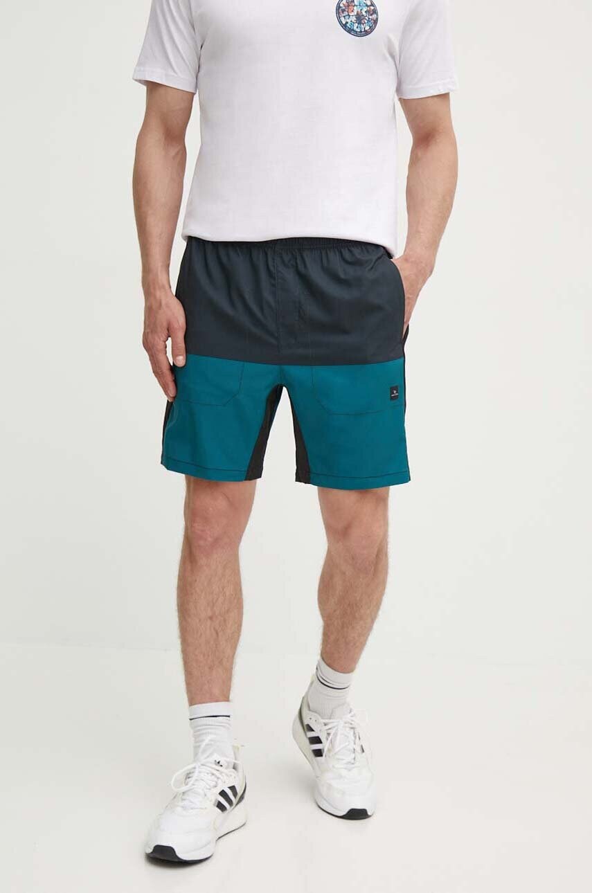 Levně Kraťasy Rip Curl pánské, zelená barva