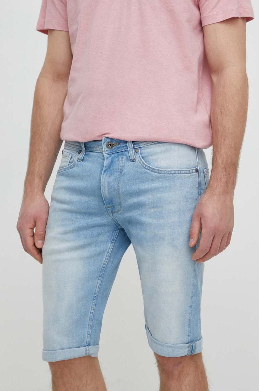 Levně Džínové šortky Pepe Jeans STRAIGHT pánské, PM801081MN6