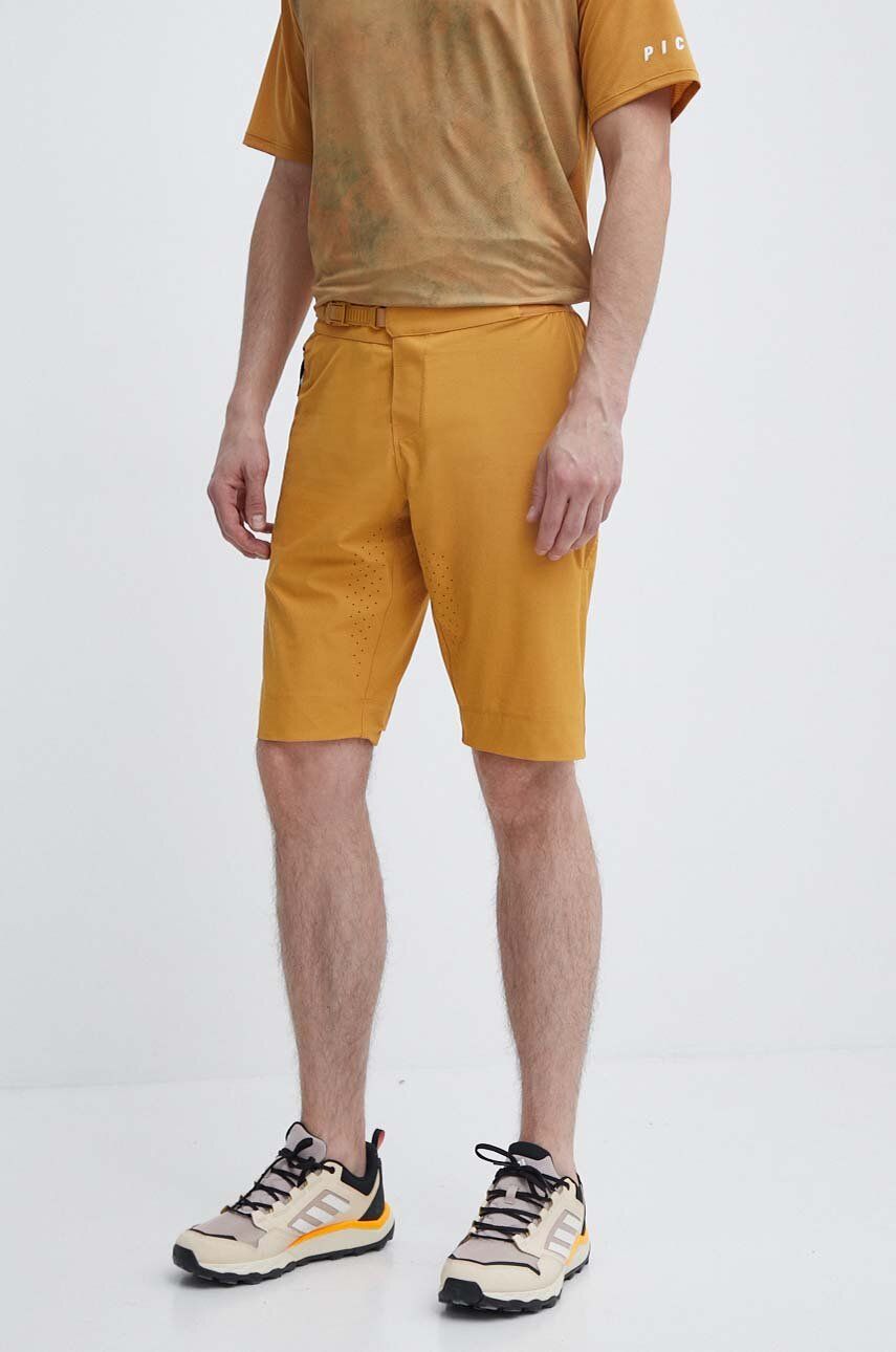 Picture pantaloni scurți outdoor Vellir Stretch culoarea portocaliu, MSH094