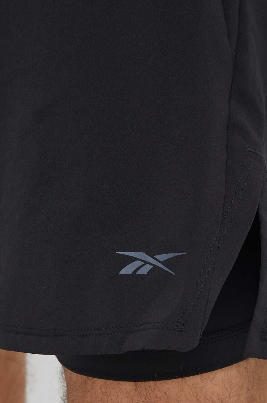 Σορτς τρεξίματος Reebok Speed 4.0 χρώμα: μαύρο, 100075776 φωτογραφία