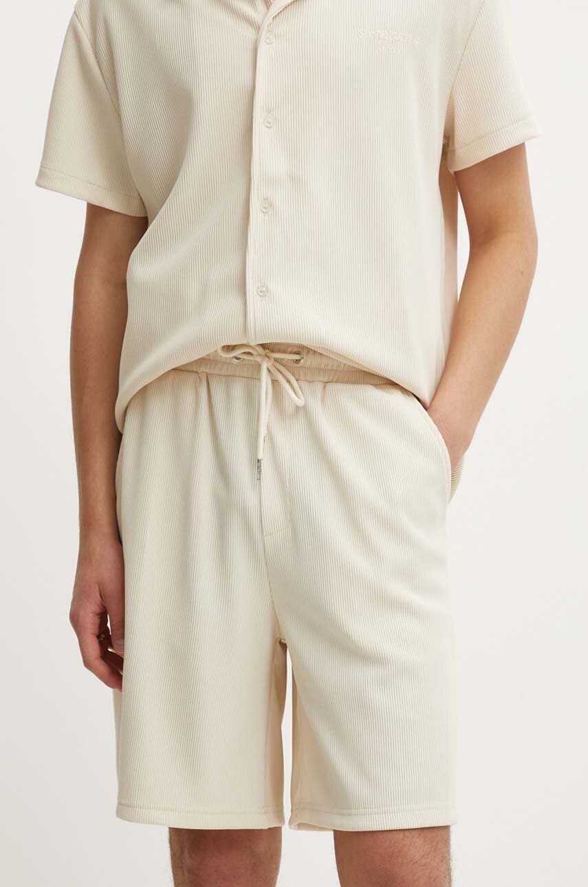 Sixth June pantaloni scurti barbati, culoarea bej Sixth June pantaloni scurti barbati, culoarea bej