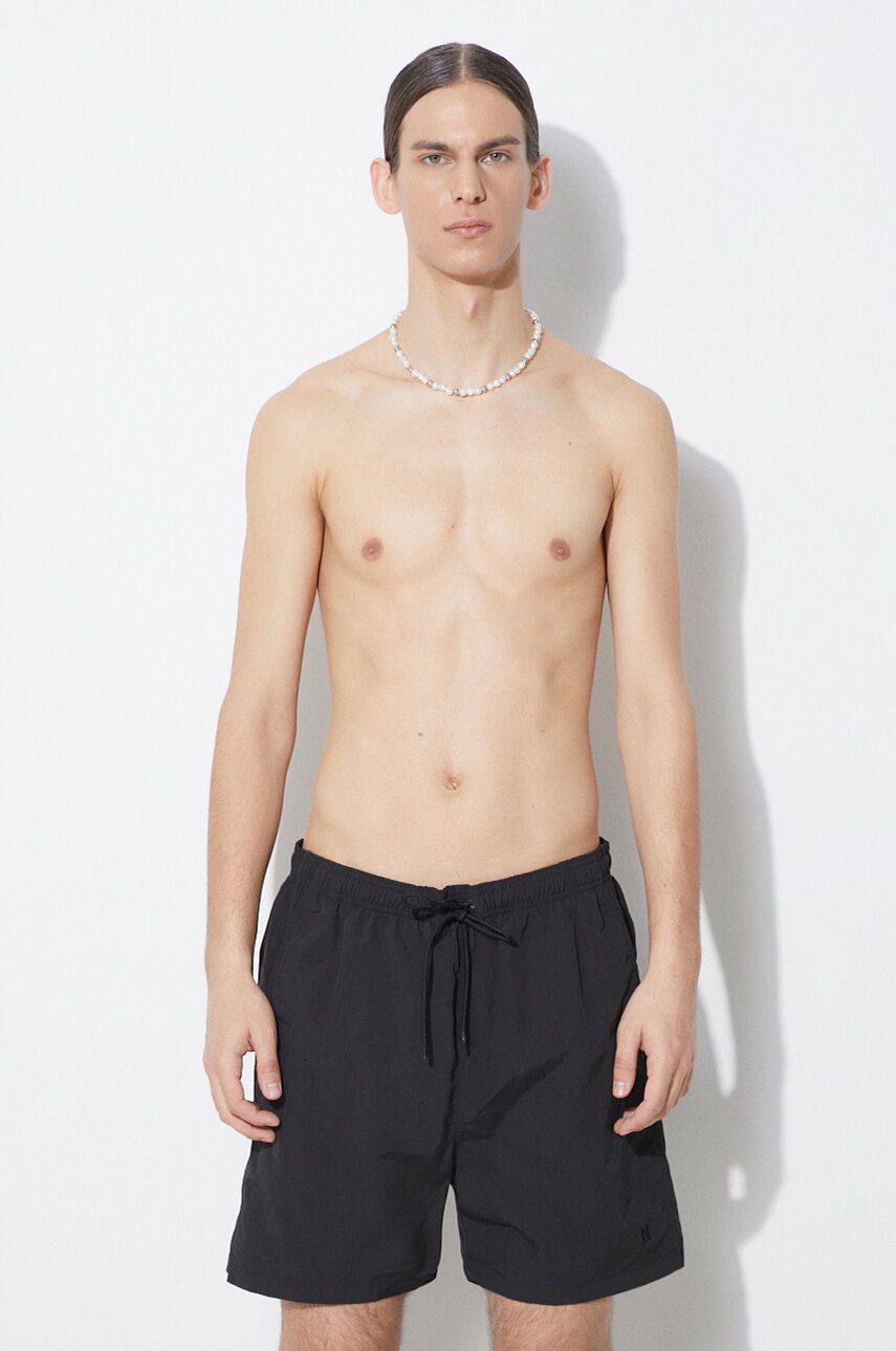 Plavkové šortky Norse Projects Hauge Recycled Nylon černá barva, N35.0606.9999
