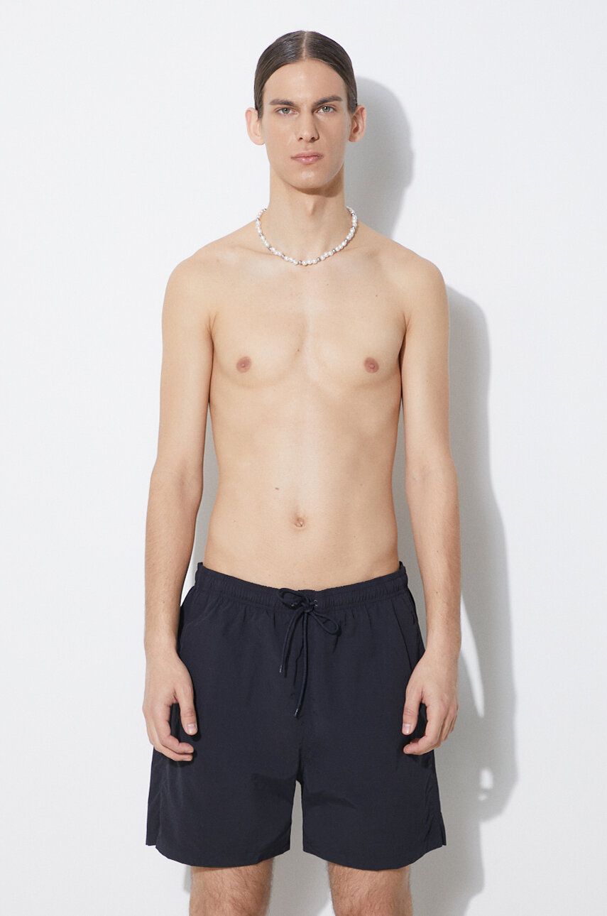 Plavkové šortky Norse Projects Hauge Recycled Nylon tmavomodrá barva, N35.0606.7004