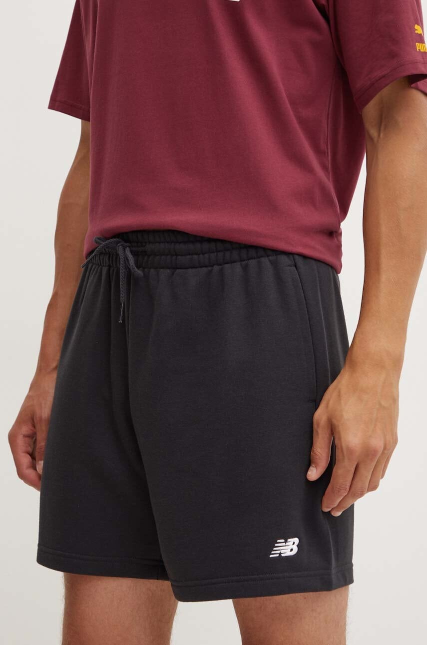 New Balance pantaloni scurti French Terry barbati, culoarea negru, MS41520BK New Balance pantaloni scurti French Terry barbati, culoarea negru, MS41520BK