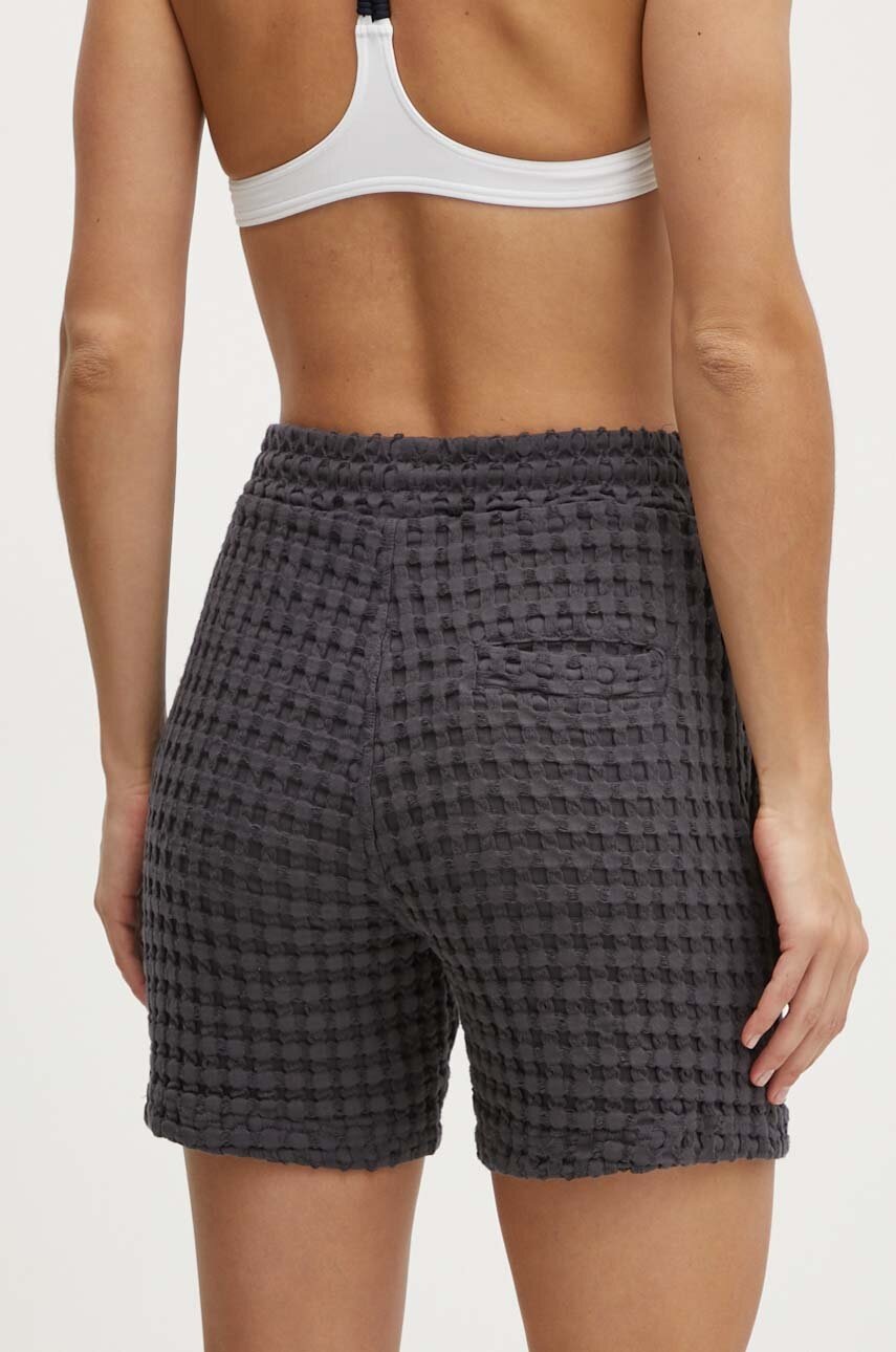 Βαμβακερό σορτσάκι OAS χρώμα: μαύρο φωτογραφία