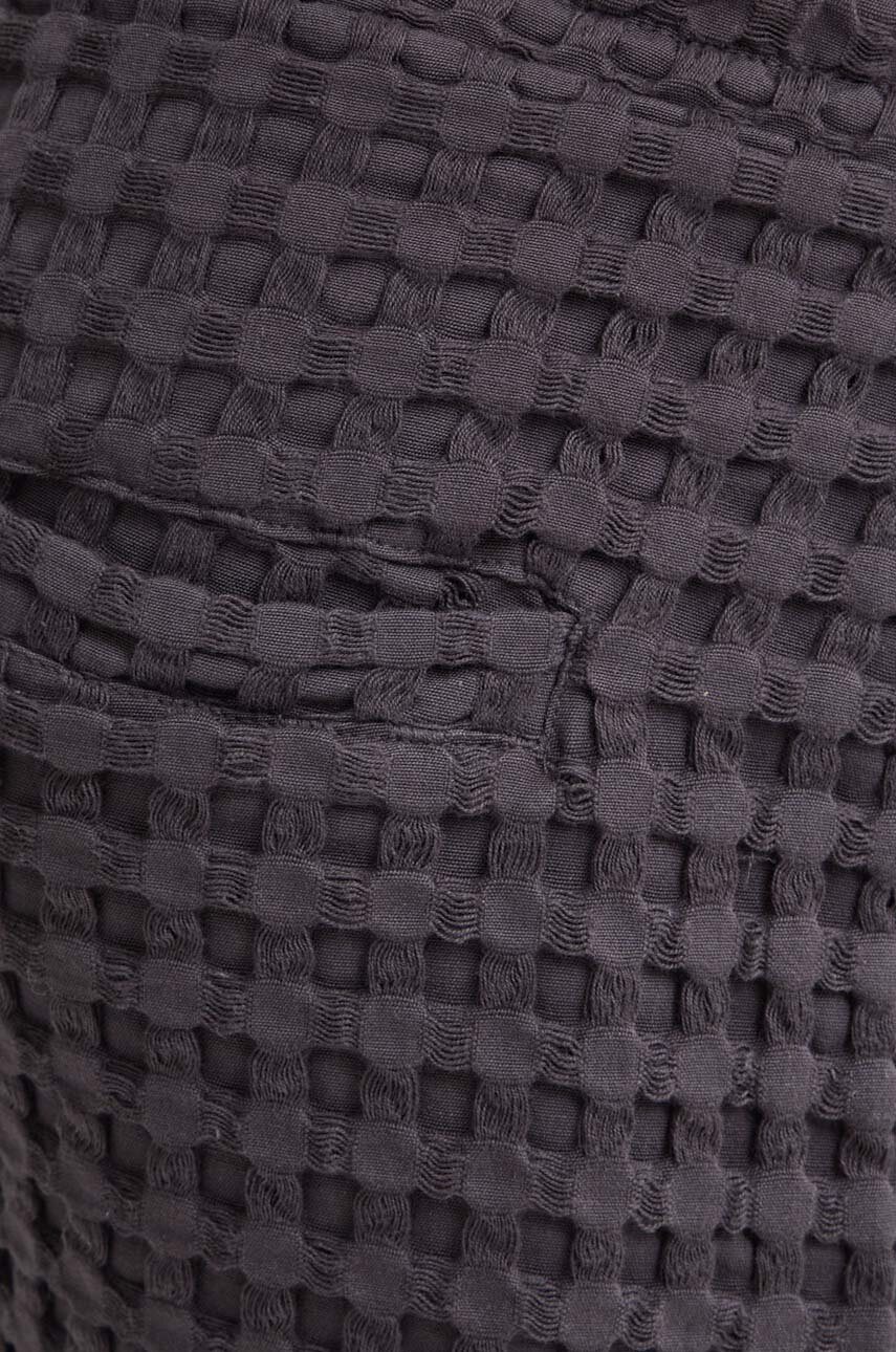 Βαμβακερό σορτσάκι OAS χρώμα: μαύρο φωτογραφία