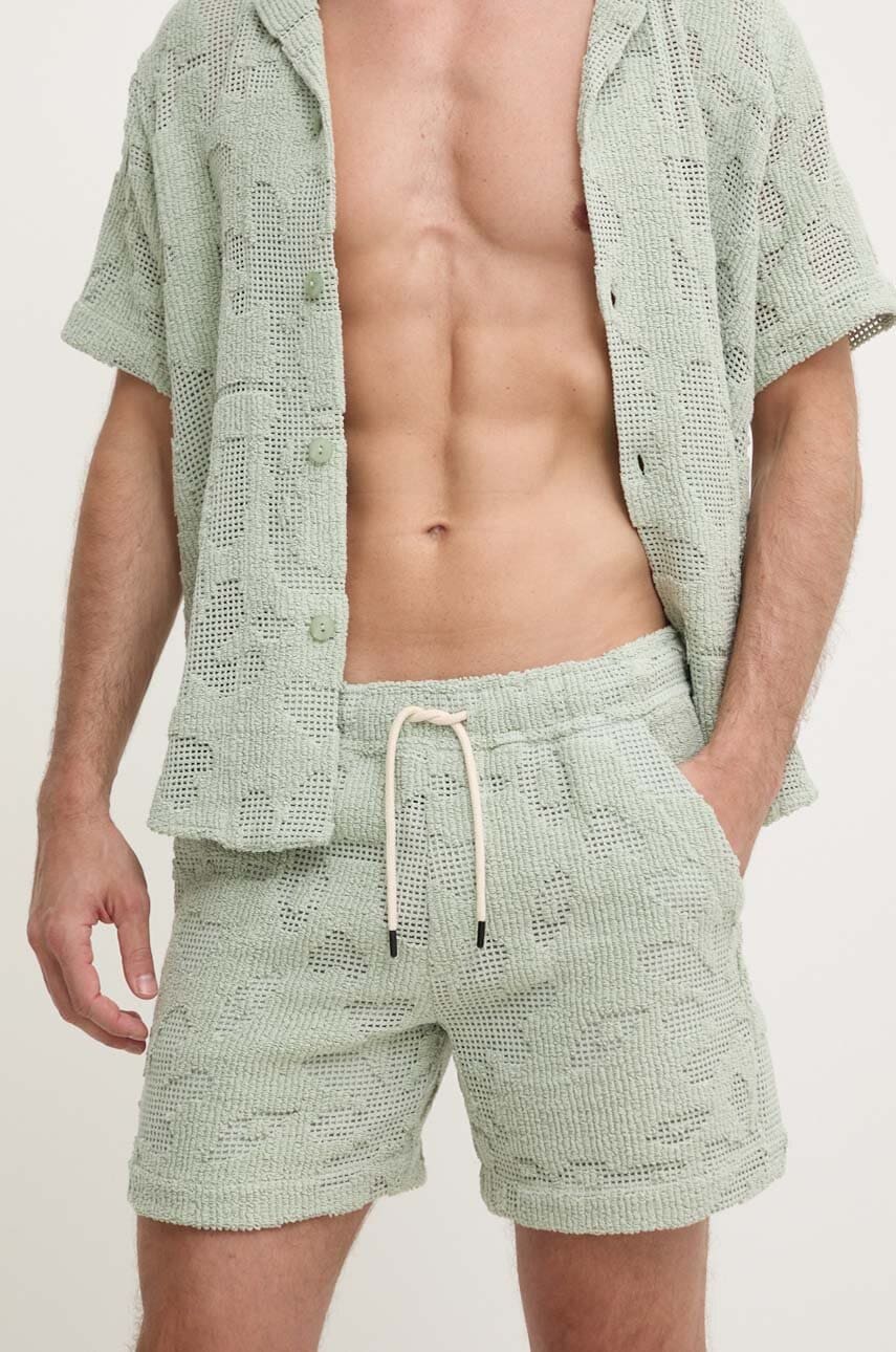 OAS pantaloni scurti barbati, culoarea verde