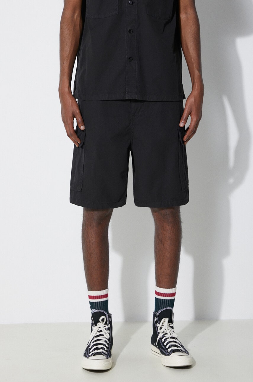 Stan Ray pantaloni scurti din bumbac Cargo culoarea negru, SS2402663 Stan Ray pantaloni scurti din bumbac Cargo culoarea negru, SS2402663