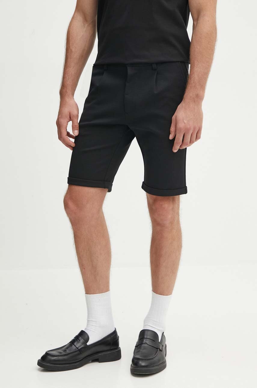 Lindbergh pantaloni scurti barbati, culoarea negru, 30-51024 Lindbergh pantaloni scurti barbati, culoarea negru, 30-51024