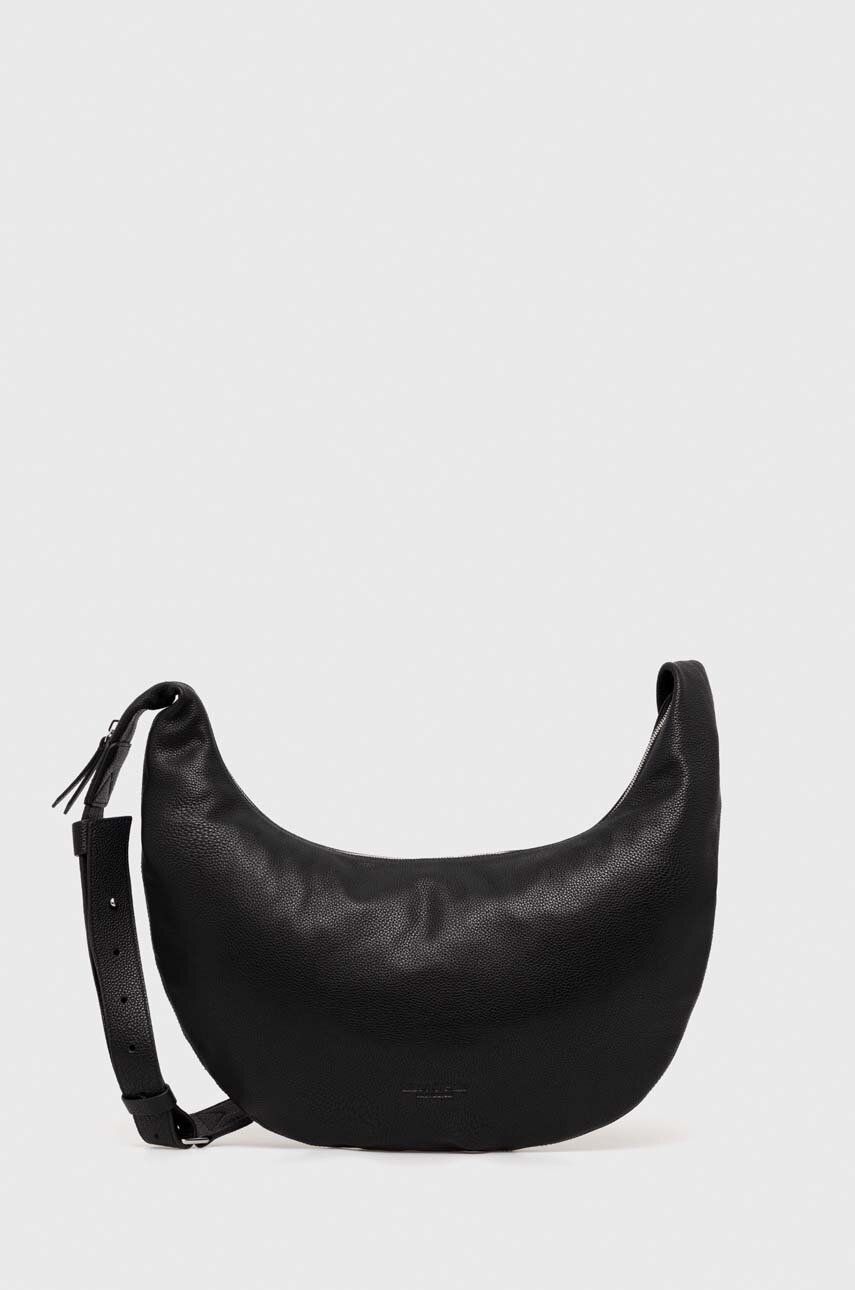 E-shop Kožená kabelka Marc O'Polo černá barva