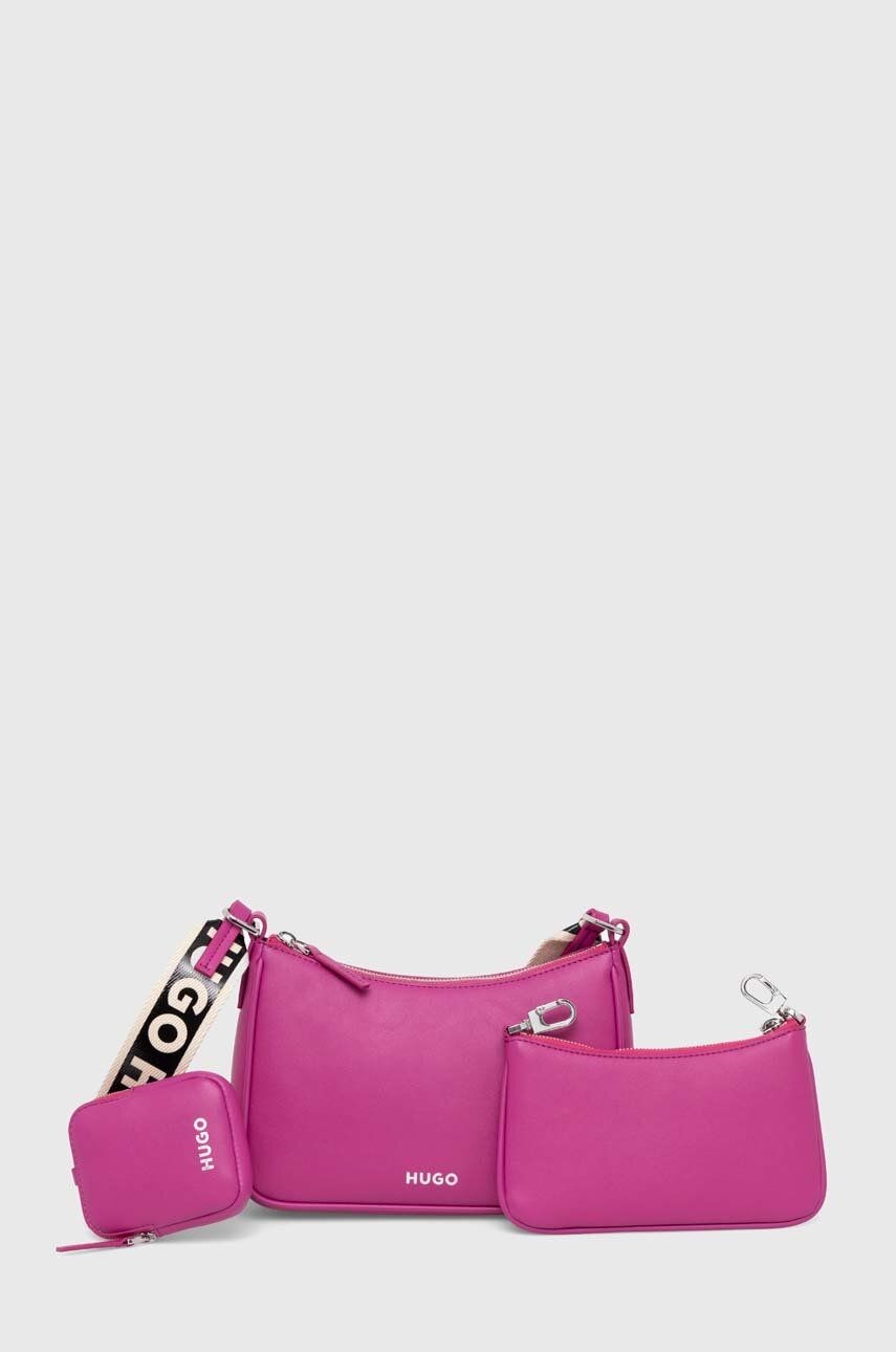 E-shop Kabelka HUGO růžová barva
