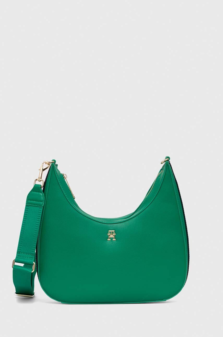 

Чанта Tommy Hilfiger в зелено AW0AW16088, Зелен