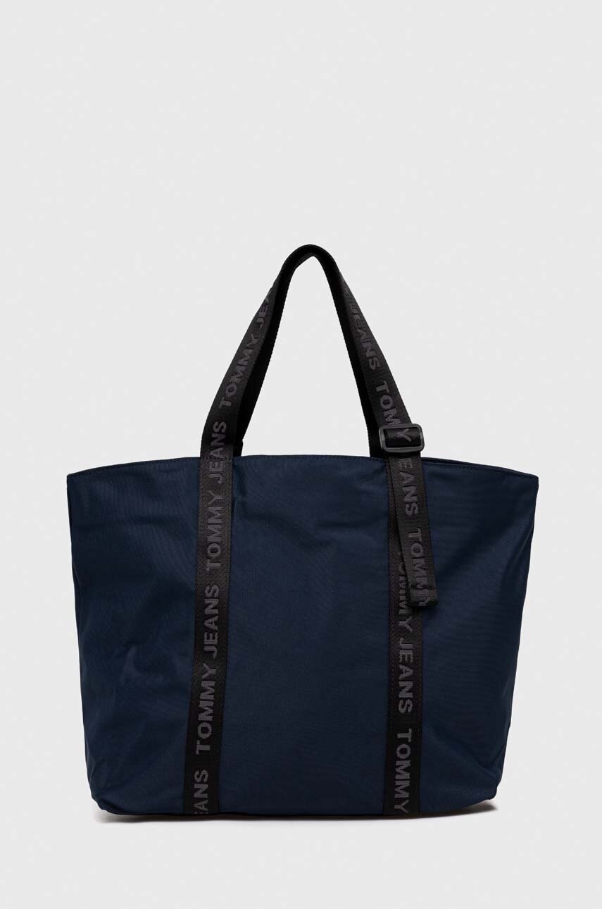 Kabelka Tommy Jeans tmavomodrá barva, AW0AW15819
