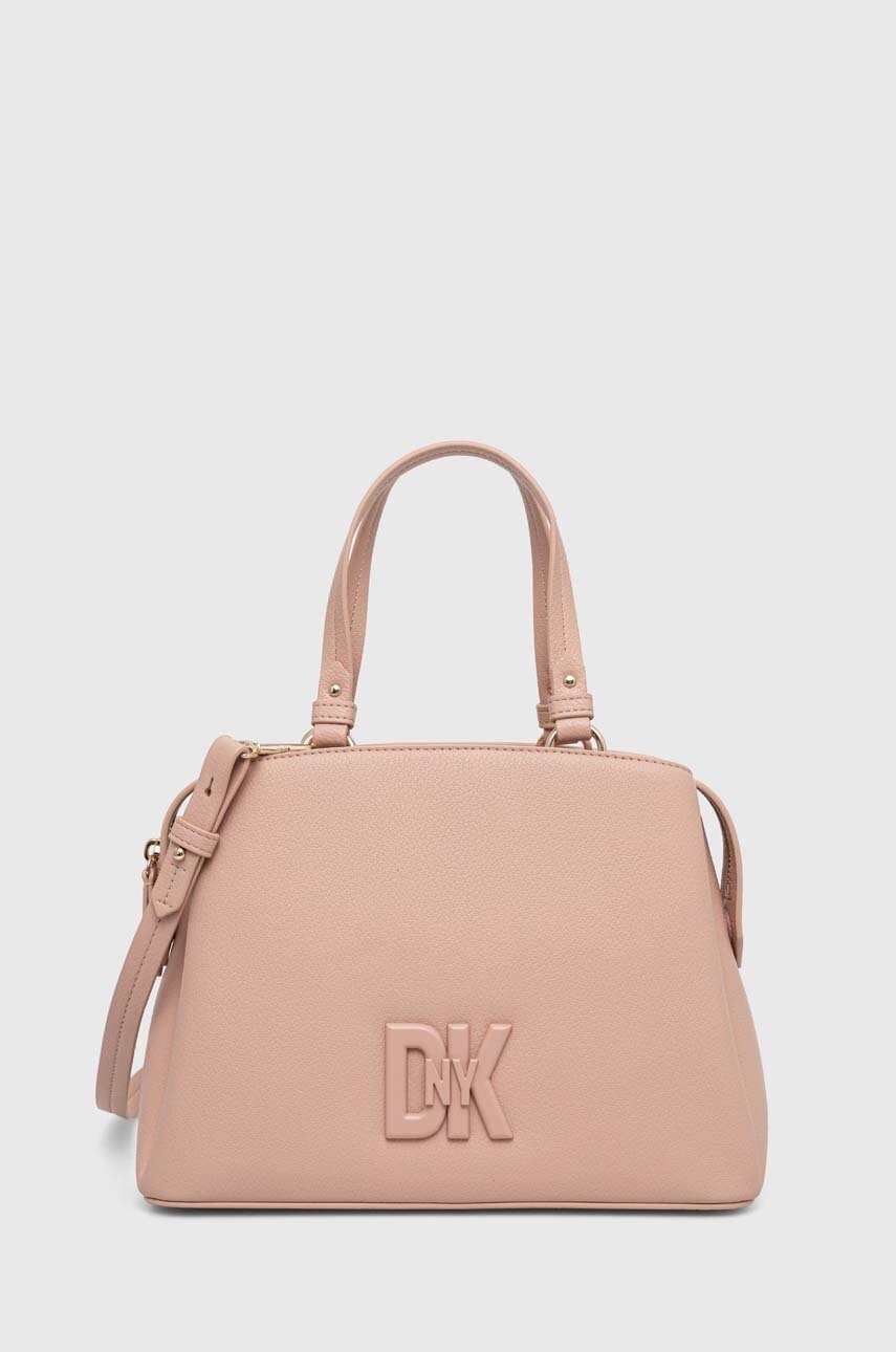 Dkny poseta de piele culoarea bej