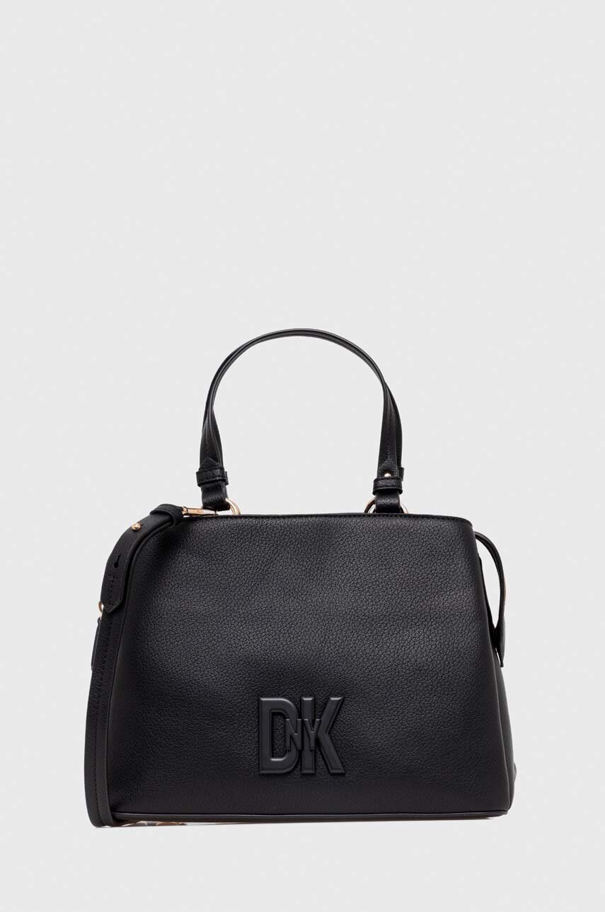 Levně Kožená kabelka Dkny černá barva, R33DKY29