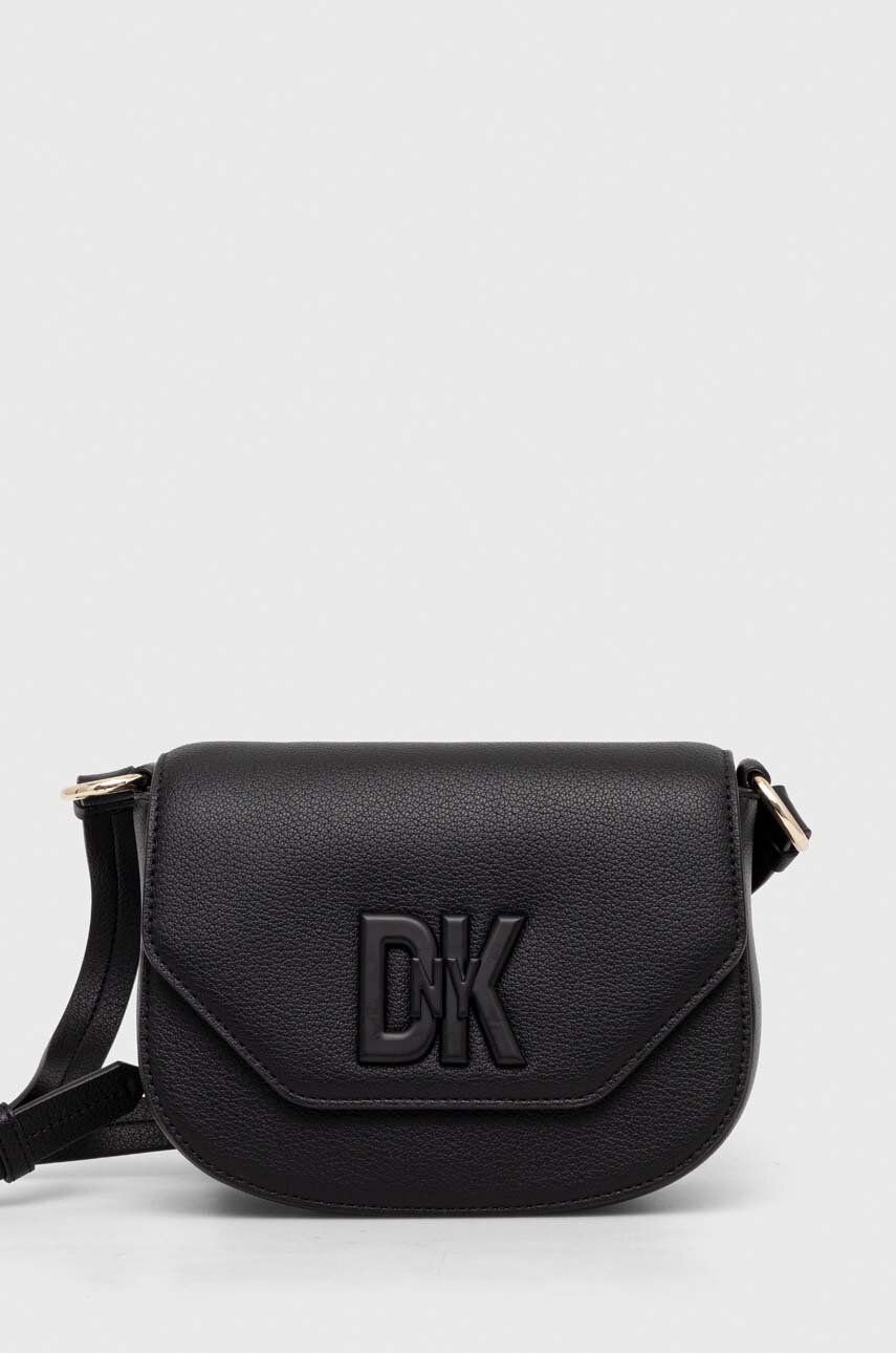 E-shop Kožená kabelka Dkny černá barva, R41EKC54