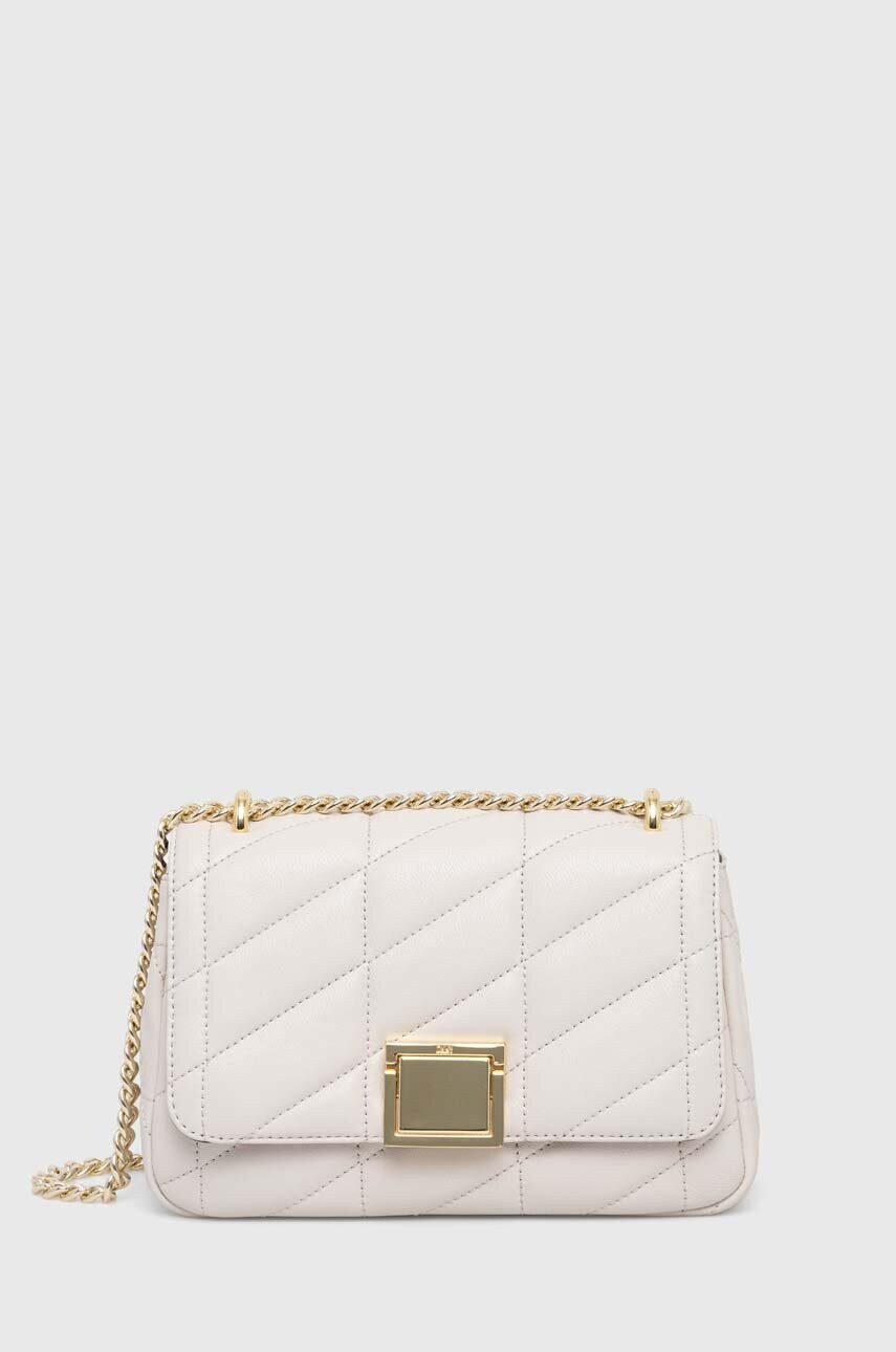 

Кожена чанта Dkny в кафяво R343BB17, Бежов