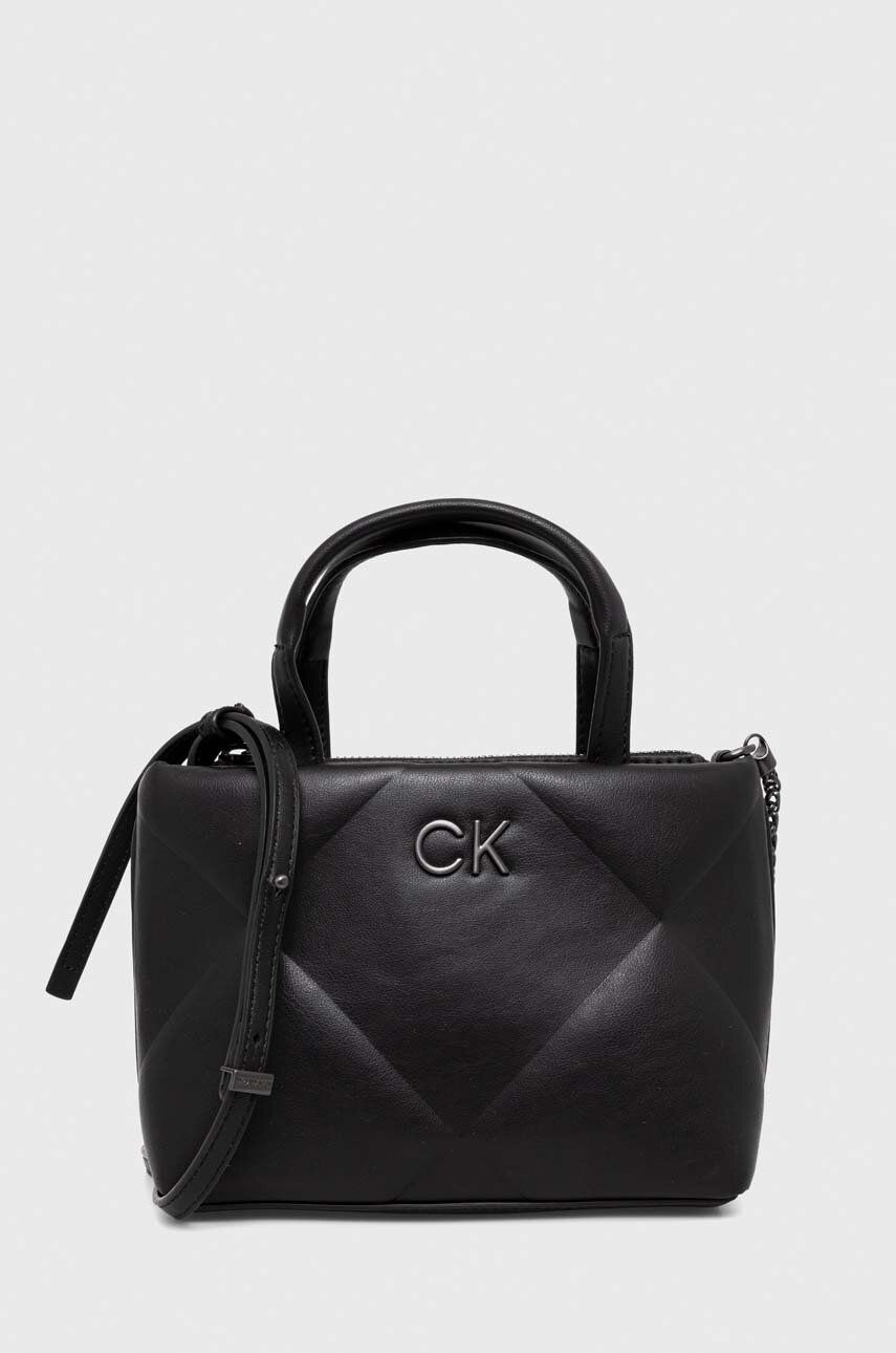 Levně Kabelka Calvin Klein černá barva, K60K611340