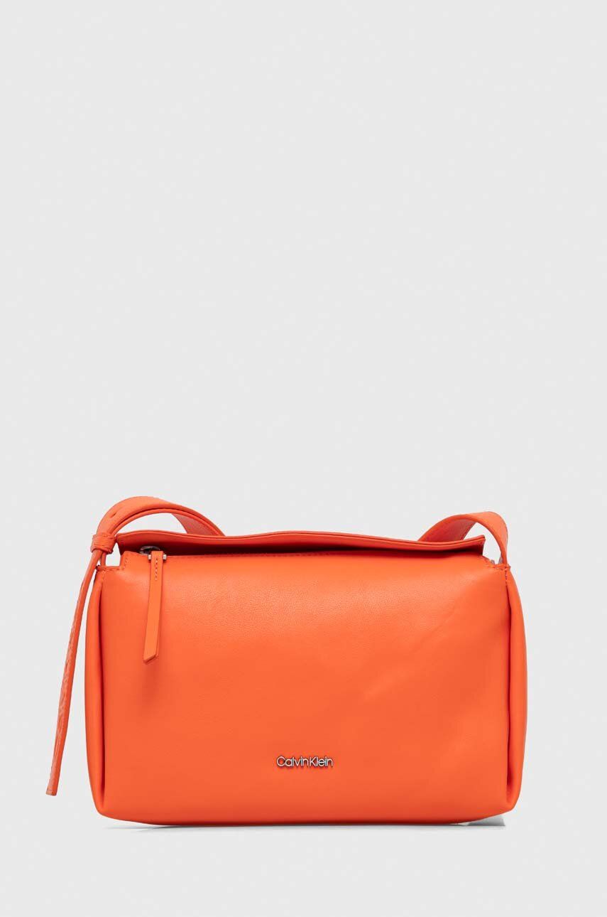 Levně Kabelka Calvin Klein oranžová barva, K60K611346