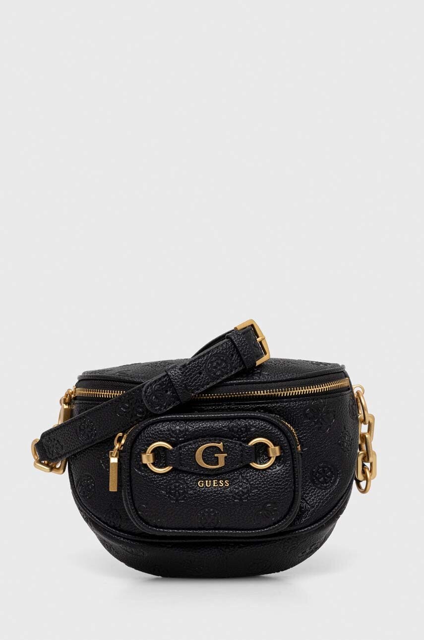 

Сумка на пояс Guess жіноча колір чорний