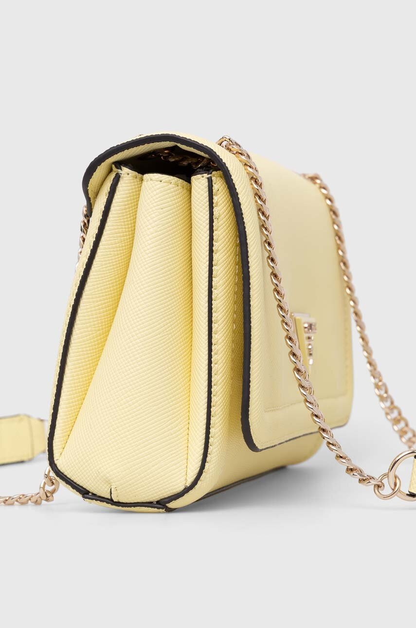 Τσάντα Guess χρώμα: κίτρινο φωτογραφία